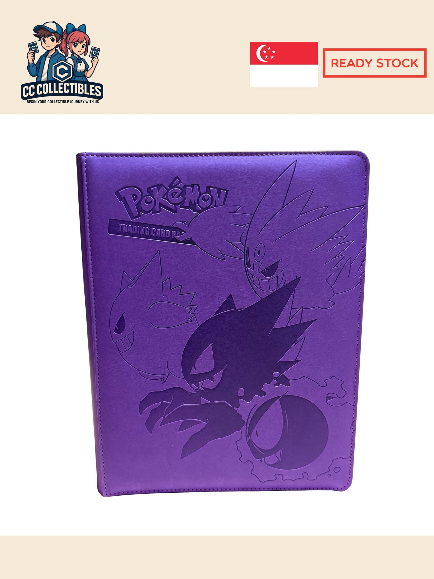 Pokémon 9 Pocket Embossed Trading Card Binder Album - 12 designs