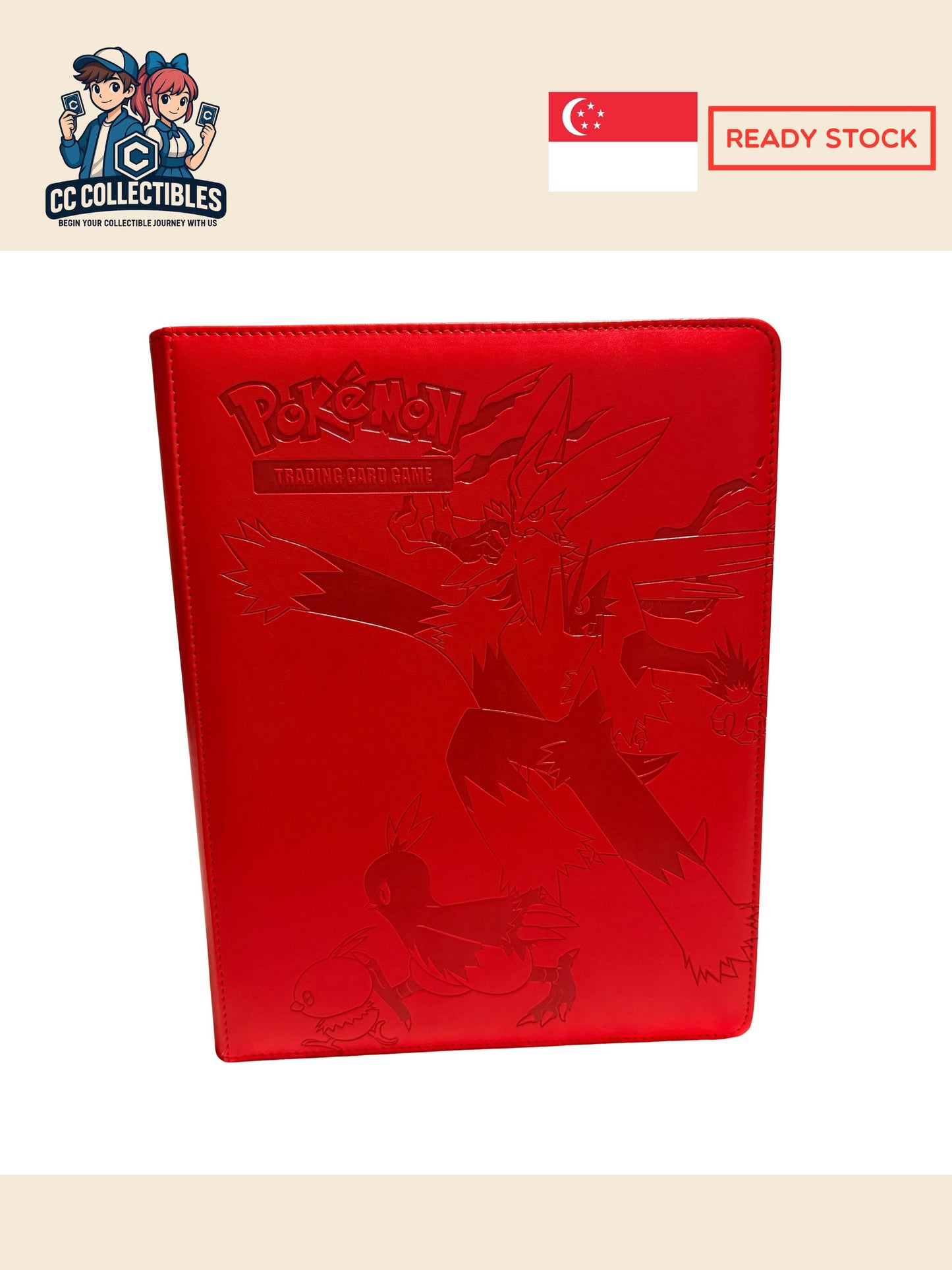 Pokémon 9 Pocket Embossed Trading Card Binder Album - 12 designs