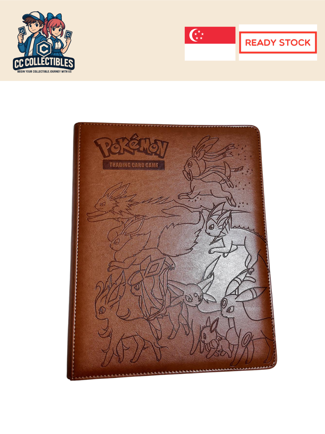 Pokémon 9 Pocket Embossed Trading Card Binder Album