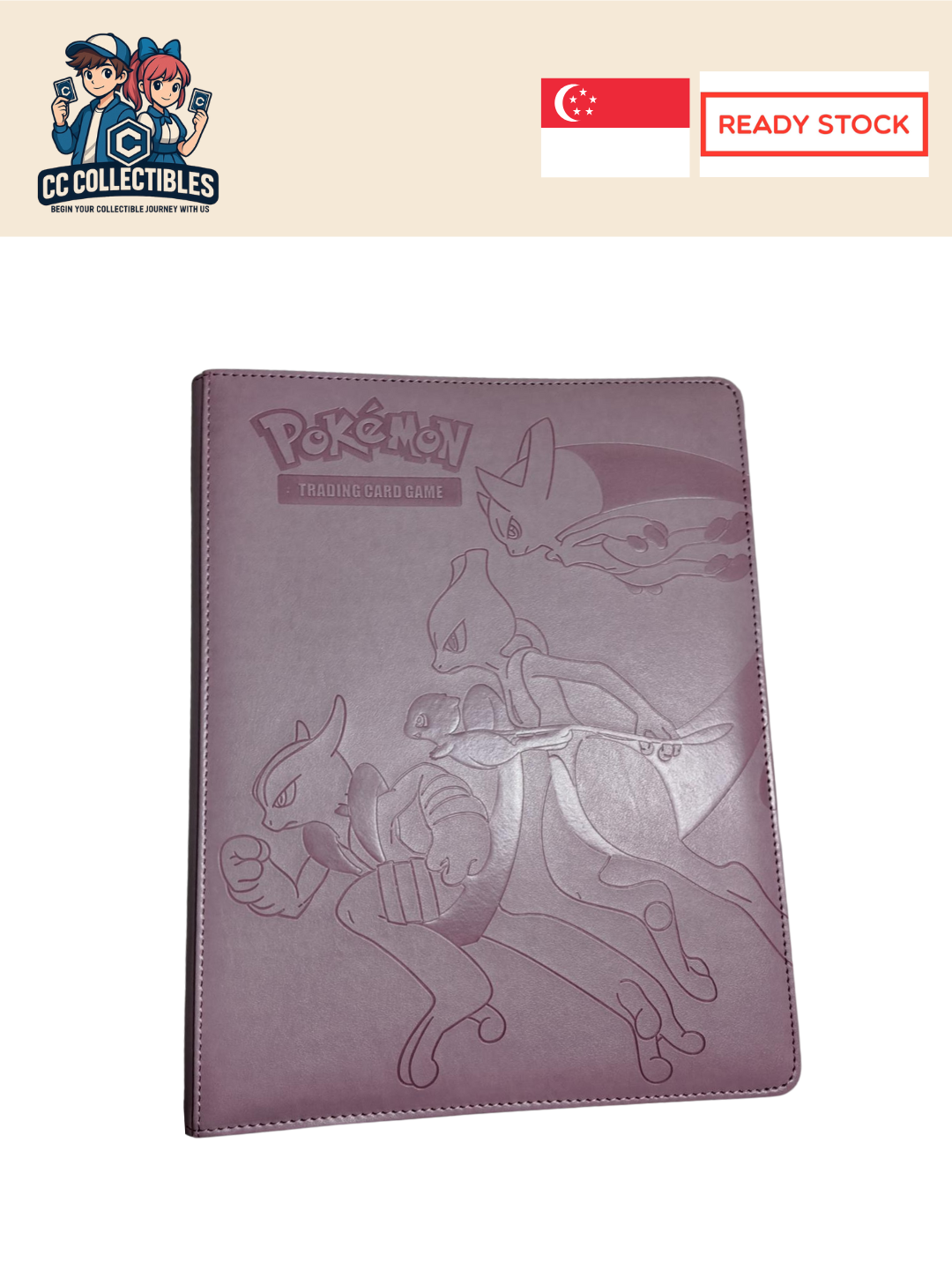 Pokémon 9 Pocket Embossed Trading Card Binder Album