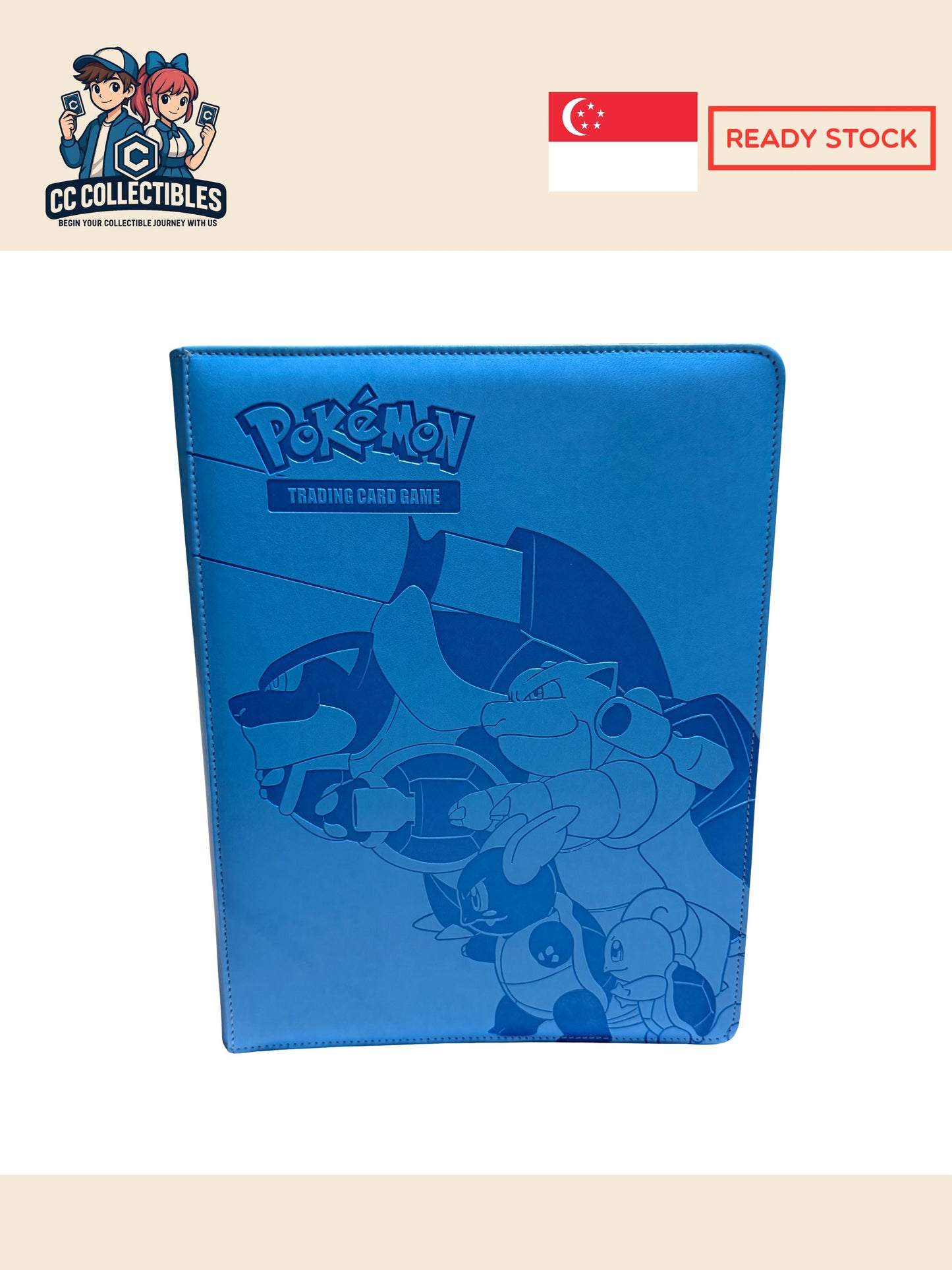 Pokémon 9 Pocket Embossed Trading Card Binder Album - 12 designs
