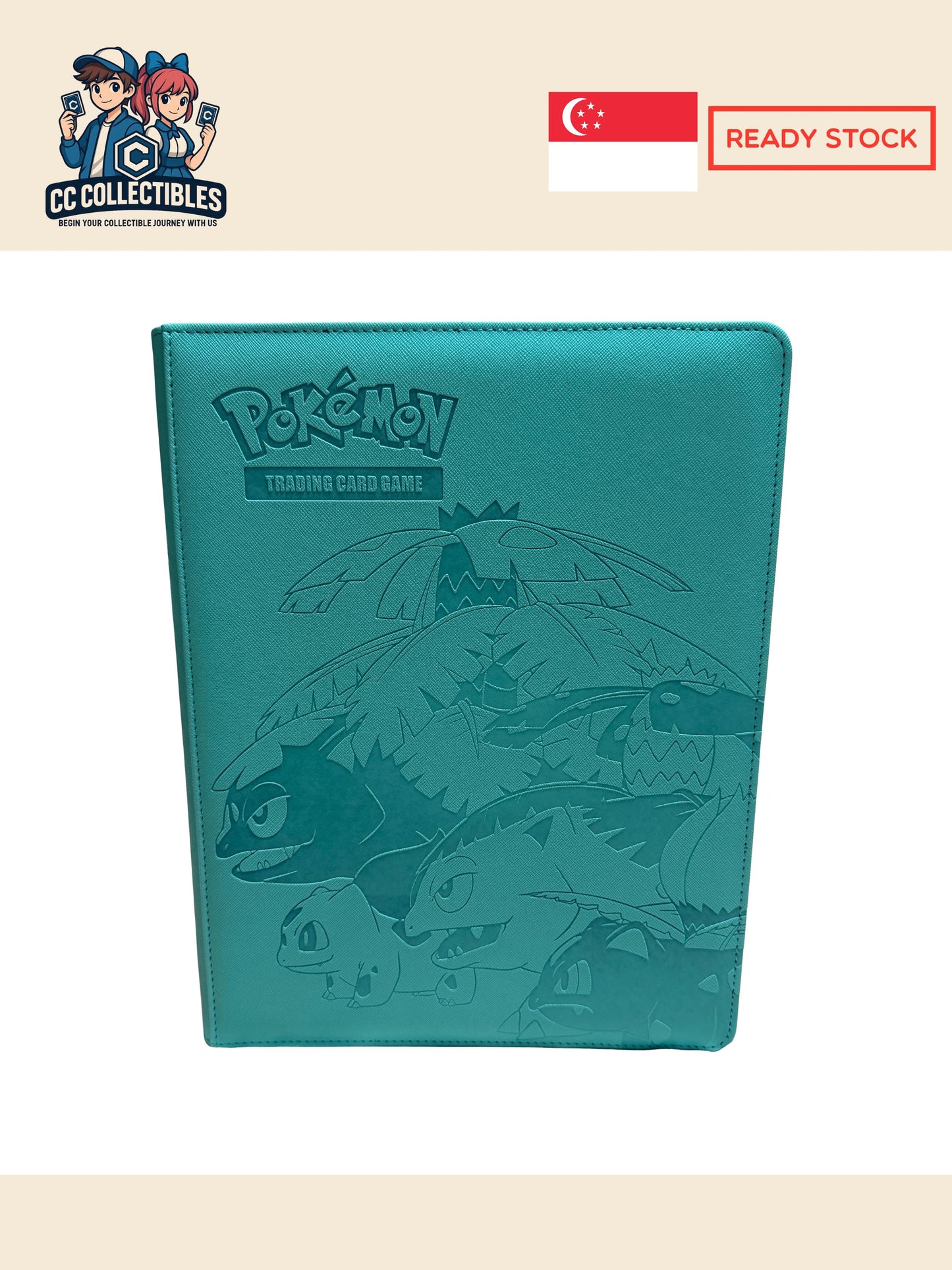 Pokémon 9 Pocket Embossed Trading Card Binder Album - 12 designs